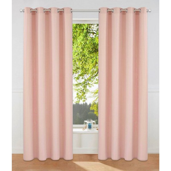 OTTO home Vorhang Raja mit Ösen, 2er Pack, blickdicht, Topseller! (2 St), Ösen, blickdicht, Polyester, einfarbig, Einfache Montage, Pflegeleicht, Ösen, 2 er Pac