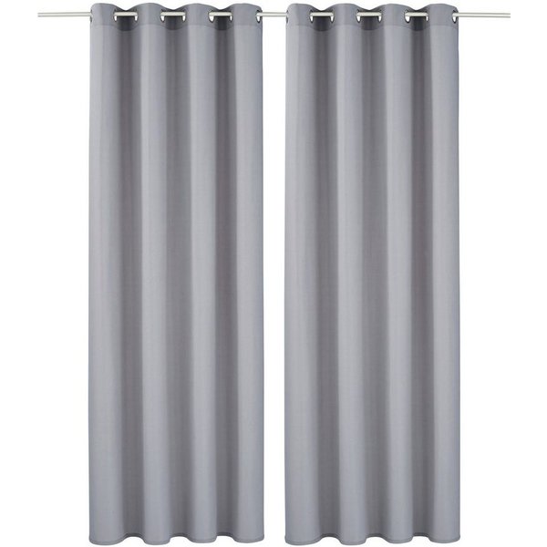 OTTO home Vorhang Raja mit Ösen, 2er Pack, blickdicht, Topseller! (2 St), Ösen, blickdicht, Polyester, einfarbig, Einfache Montage, Pflegeleicht, Ösen, 2 er Pac