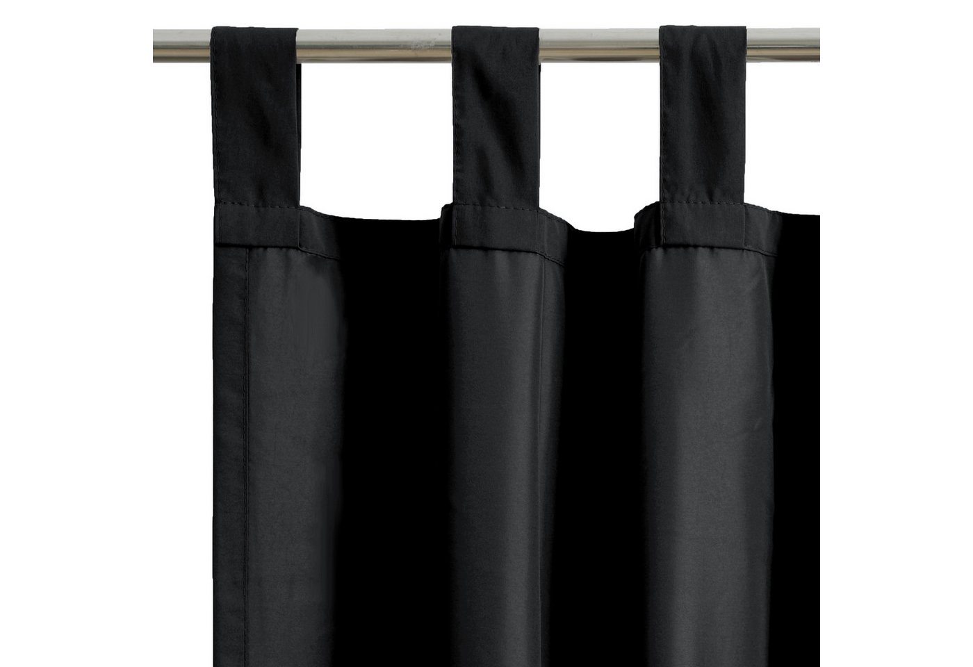 OTTO home Vorhang Raja mit Schlaufen, 2er Pack, blickdicht, Topseller (2 St), Schlaufen, blickdicht, Polyester, 2er-Set, Bestseller, einfarbig, modern, pflegele – Bild 4 von 5