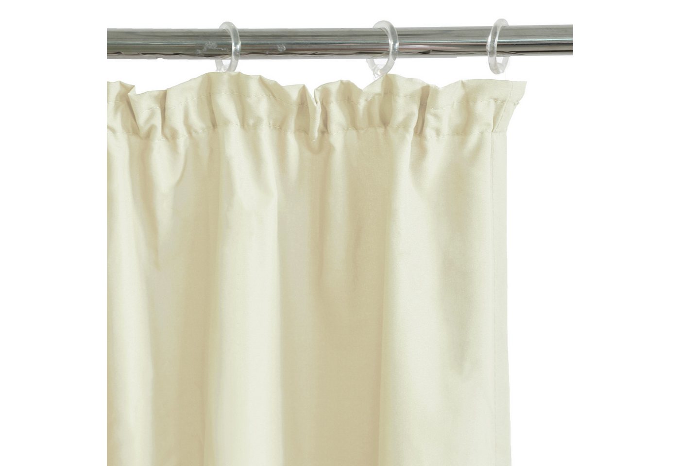 OTTO home Vorhang Raja, Gardinen mit Kräuselband, blickdicht, Wohnzimmer, Topseller! (2 St), Kräuselband, blickdicht, Polyester, 2er-Set, Bestseller, einfarbig, – Bild 4 von 5