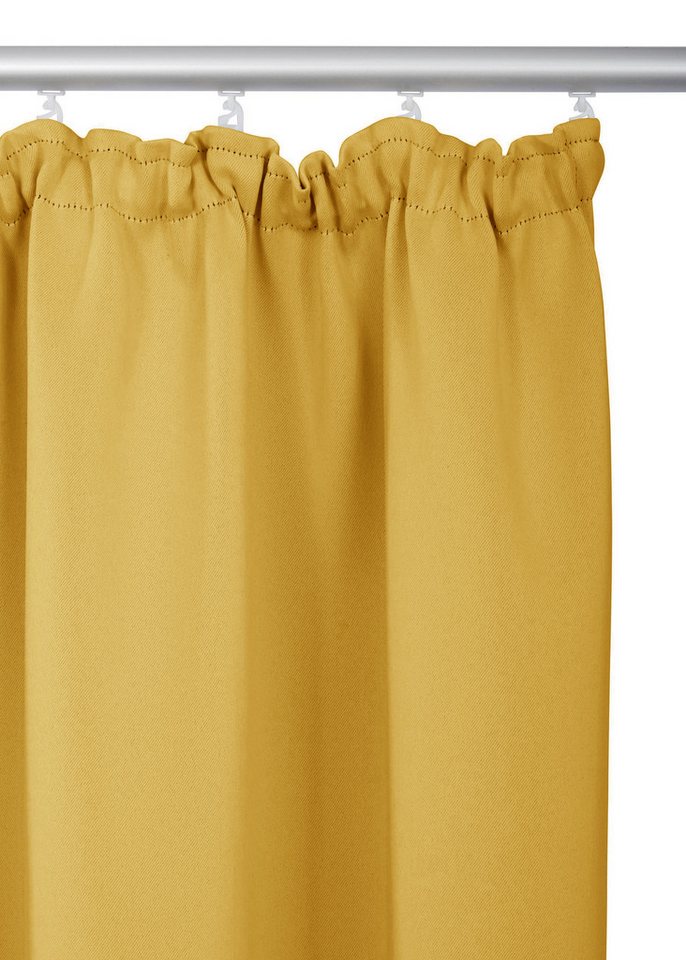OTTO home Vorhang SOLA, Kräuselband, 1& 2er Pack, blickdicht/verdunkelnd, Topseller! (1 St), Kräuselband, verdunkelnd, Polyester, Breite:130 cm, 1 Schal, einfar – Bild 3 von 5
