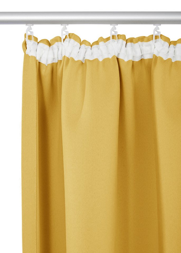 OTTO home Vorhang SOLA, Kräuselband, 1& 2er Pack, blickdicht/verdunkelnd, Topseller! (1 St), Kräuselband, verdunkelnd, Polyester, Breite:130 cm, 1 Schal, einfar – Bild 4 von 5