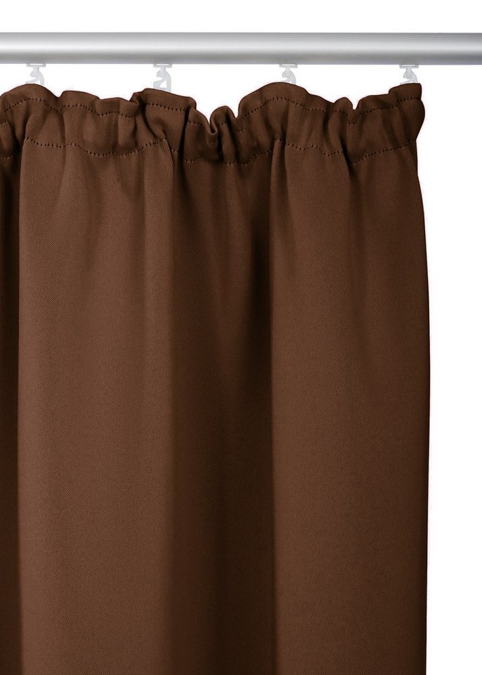 OTTO home Vorhang SOLA, Kräuselband, 1& 2er Pack, blickdicht/verdunkelnd, Topseller! (1 St), Kräuselband, verdunkelnd, Polyester, Breite:130 cm, 1 Schal, einfar – Bild 3 von 5