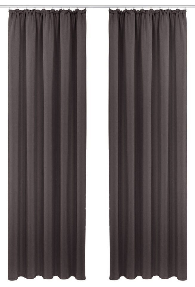 OTTO home Vorhang SOLA, Kräuselband, 1& 2er Pack, blickdicht/verdunkelnd, Topseller! (1 St), Kräuselband, verdunkelnd, Polyester, Breite:130 cm, 1 Schal, einfar – Bild 2 von 5