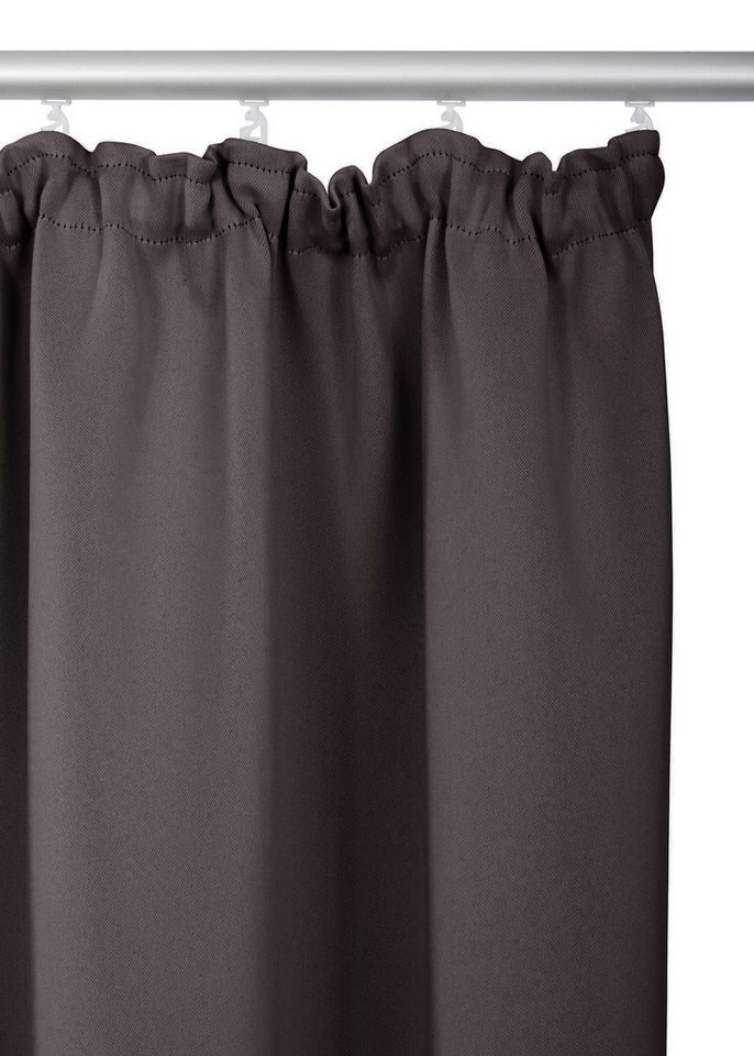 OTTO home Vorhang SOLA, Kräuselband, 1& 2er Pack, blickdicht/verdunkelnd, Topseller! (1 St), Kräuselband, verdunkelnd, Polyester, Breite:130 cm, 1 Schal, einfar – Bild 3 von 5