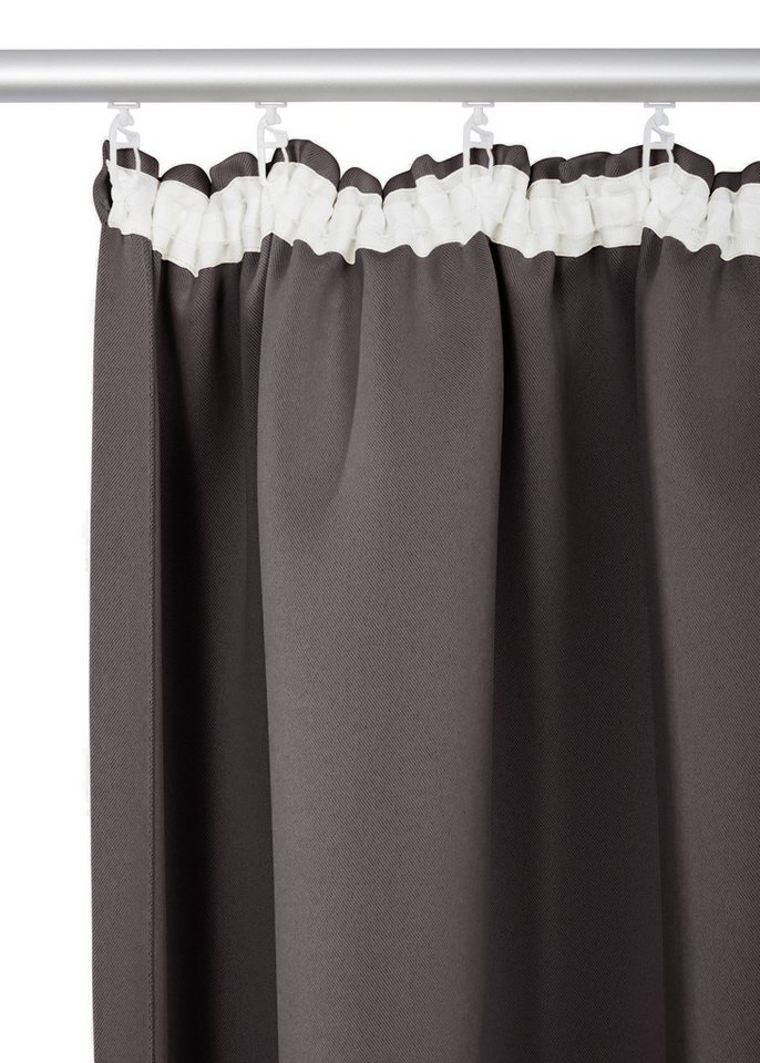 OTTO home Vorhang SOLA, Kräuselband, 1& 2er Pack, blickdicht/verdunkelnd, Topseller! (1 St), Kräuselband, verdunkelnd, Polyester, Breite:130 cm, 1 Schal, einfar – Bild 4 von 5