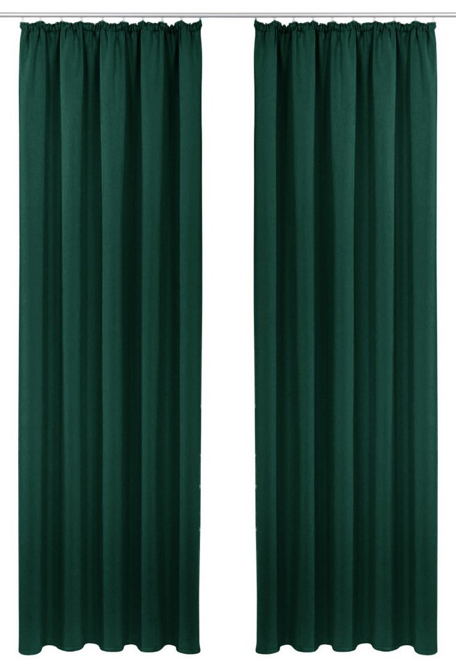 OTTO home Vorhang SOLA, Kräuselband, 1& 2er Pack, blickdicht/verdunkelnd, Topseller! (1 St), Kräuselband, verdunkelnd, Polyester, Breite:130 cm, 1 Schal, einfar – Bild 2 von 5