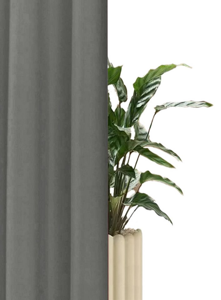 OTTO home Vorhang SOLA, Kräuselband, 1& 2er Pack, blickdicht/verdunkelnd, Topseller! (2 St), Kräuselband, verdunkelnd, Polyester, Breite:130 cm, 1 Schal, einfar – Bild 5 von 5