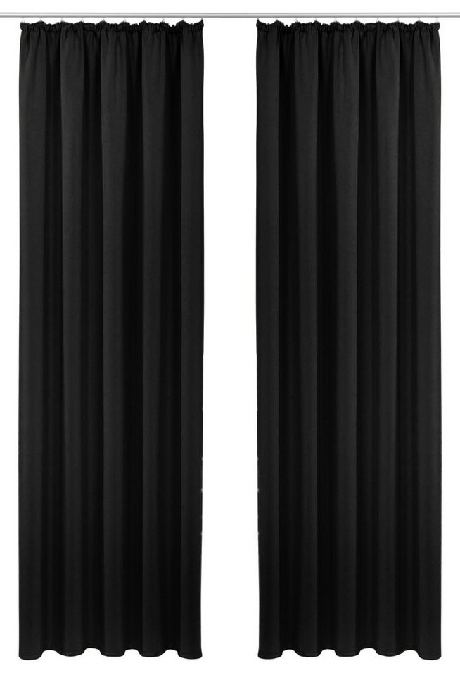OTTO home Vorhang SOLA, Kräuselband, 1& 2er Pack, blickdicht/verdunkelnd, Topseller! (1 St), Kräuselband, verdunkelnd, Polyester, Breite:130 cm, 1 Schal, einfar – Bild 2 von 5
