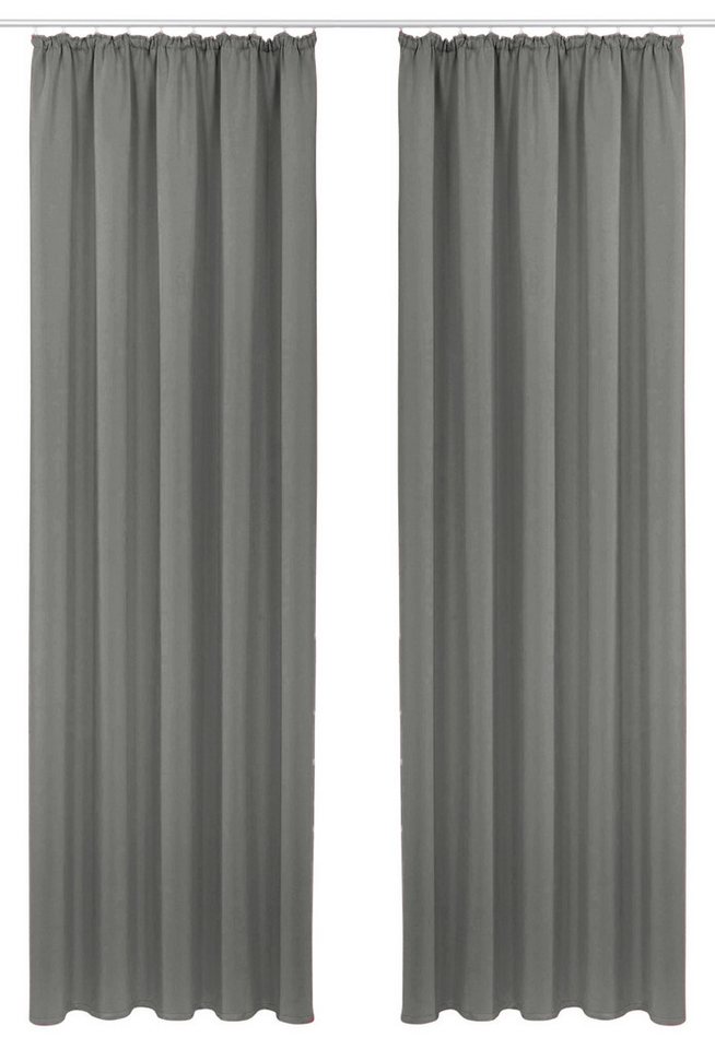 OTTO home Vorhang SOLA, Kräuselband, 1& 2er Pack, blickdicht/verdunkelnd, Topseller! (1 St), Kräuselband, verdunkelnd, Polyester, Breite:130 cm, 1 Schal, einfar – Bild 2 von 5