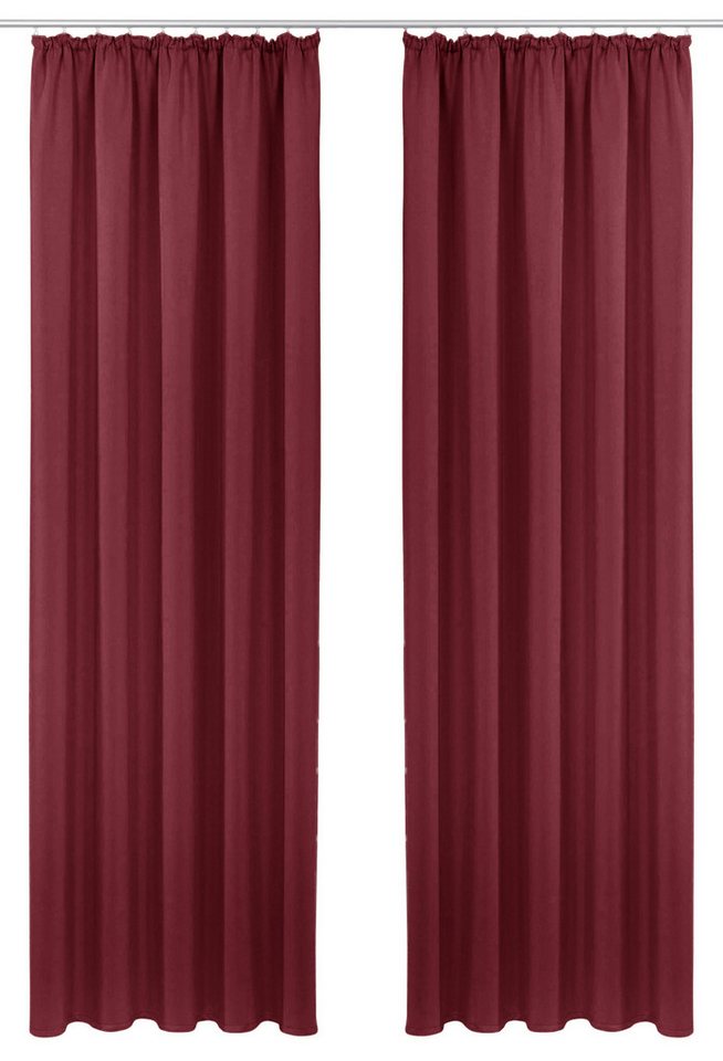 OTTO home Vorhang SOLA, Kräuselband, 1& 2er Pack, blickdicht/verdunkelnd, Topseller! (1 St), Kräuselband, verdunkelnd, Polyester, Breite:130 cm, 1 Schal, einfar – Bild 2 von 5