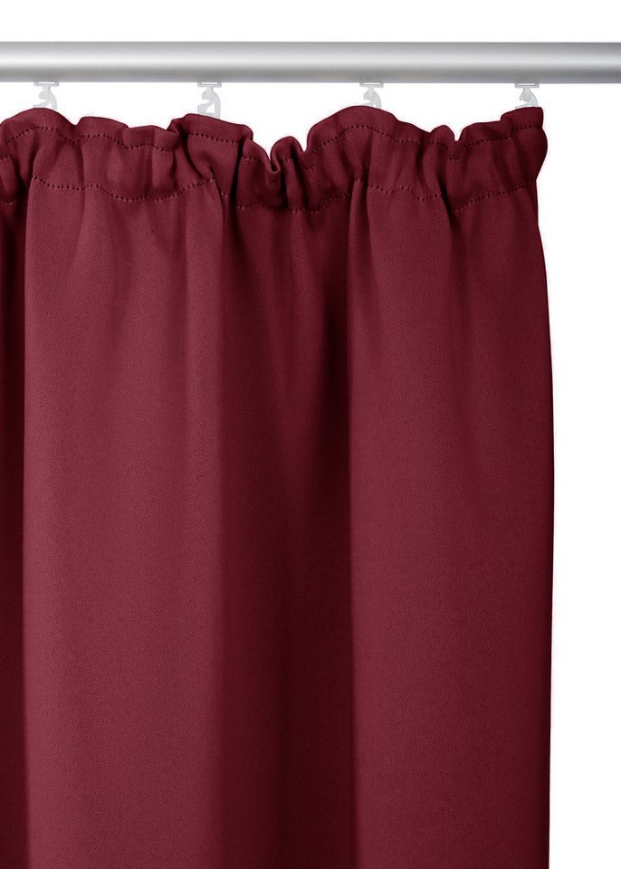 OTTO home Vorhang SOLA, Kräuselband, 1& 2er Pack, blickdicht/verdunkelnd, Topseller! (1 St), Kräuselband, verdunkelnd, Polyester, Breite:130 cm, 1 Schal, einfar – Bild 3 von 5
