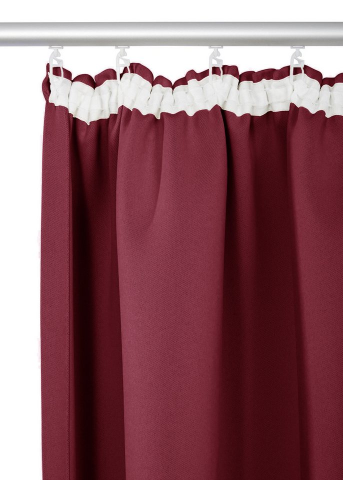 OTTO home Vorhang SOLA, Kräuselband, 1& 2er Pack, blickdicht/verdunkelnd, Topseller! (1 St), Kräuselband, verdunkelnd, Polyester, Breite:130 cm, 1 Schal, einfar – Bild 4 von 5