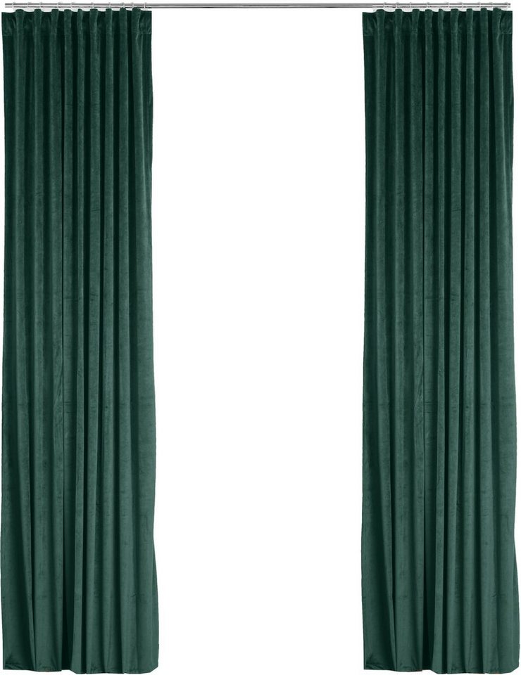 OTTO home Vorhang Velvet uni, 2er-Set, Blickdicht (2 St), Multifunktionsband, blickdicht, Blickdichter Samt, 2-er Set, edel, Gardine, multifunktional – Bild 4 von 5