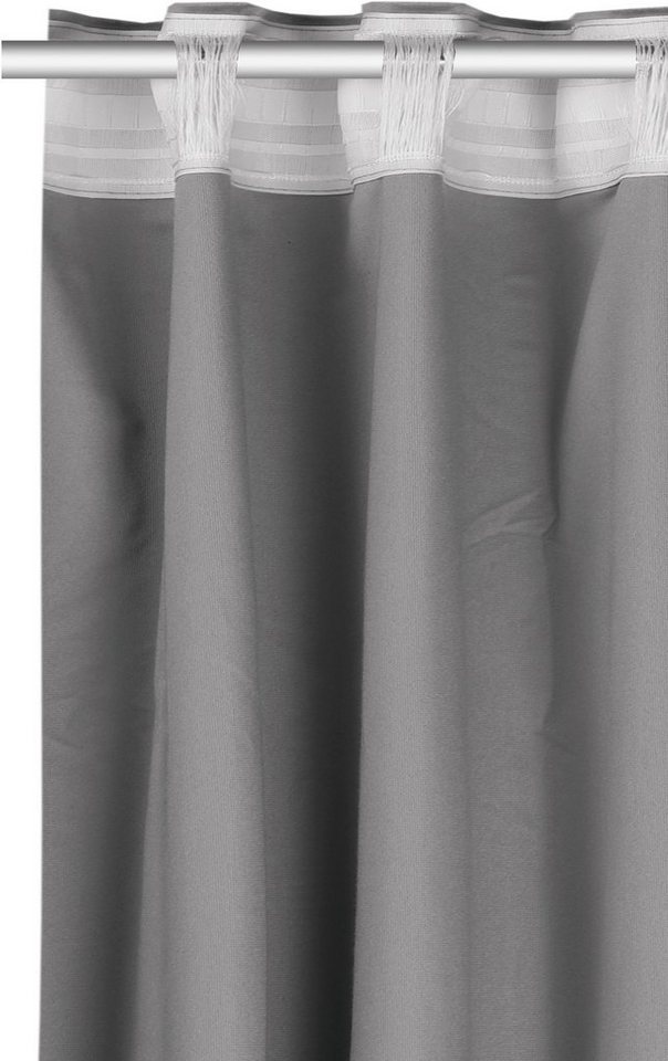 OTTO home Vorhang Velvet uni, 2er-Set, Blickdicht (2 St), Multifunktionsband, blickdicht, Blickdichter Samt, 2-er Set, edel, Gardine, multifunktional – Bild 5 von 5