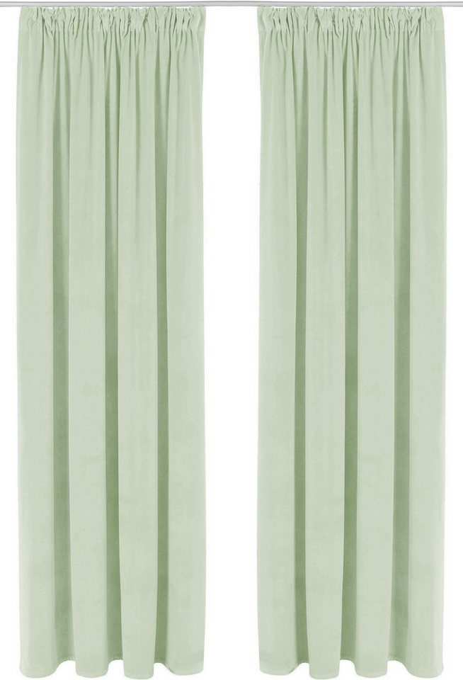 OTTO home Vorhang Velvet uni, 2er-Set, Blickdicht (2 St), Multifunktionsband, blickdicht, Blickdichter Samt, 2-er Set, edel, Gardine, multifunktional – Bild 2 von 5