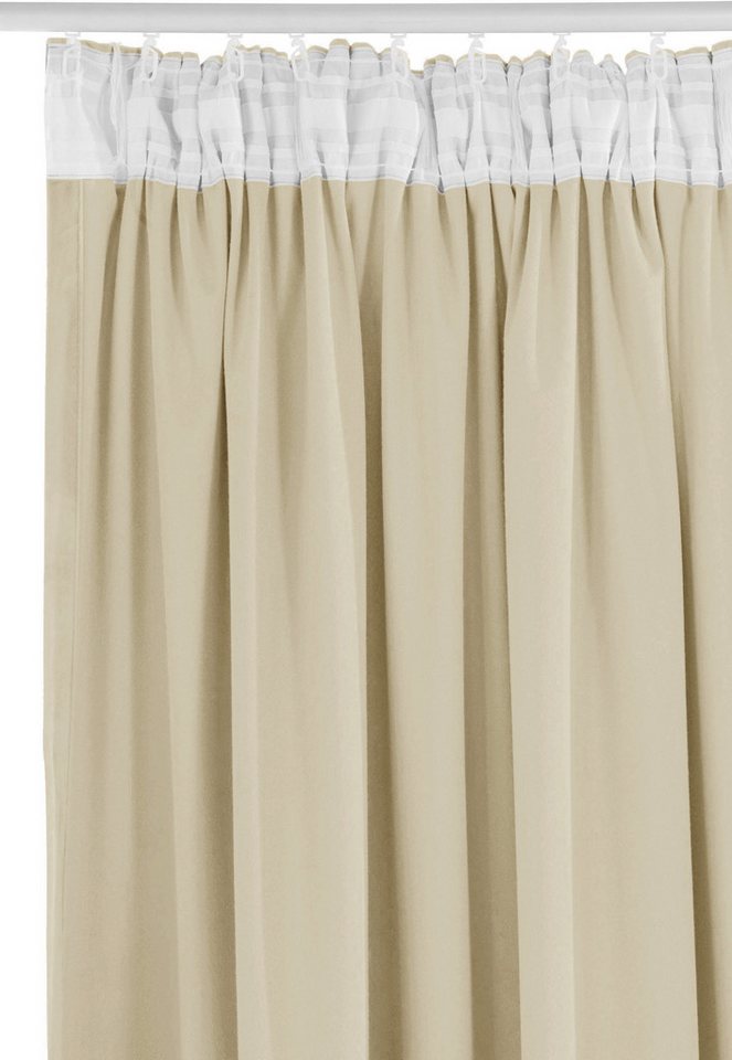 OTTO home Vorhang Velvet uni, 2er-Set, Blickdicht (2 St), Multifunktionsband, blickdicht, Blickdichter Samt, 2-er Set, edel, Gardine, multifunktional – Bild 4 von 5
