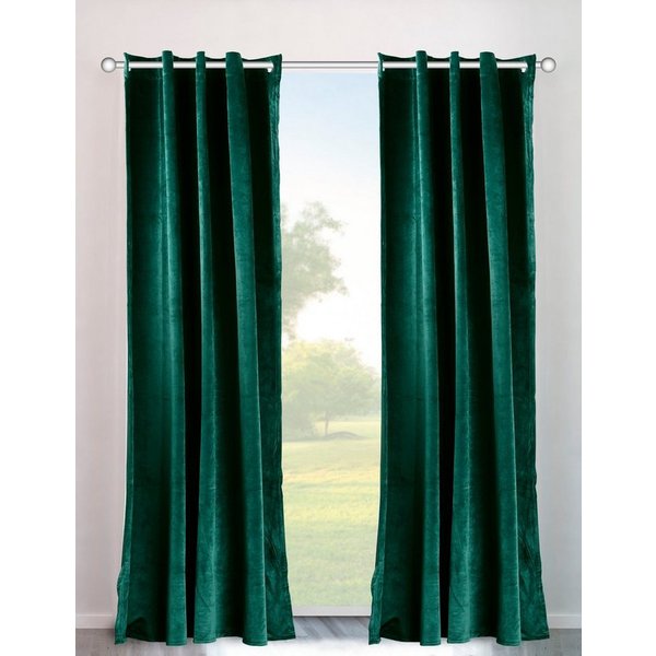 OTTO home Vorhang Velvet Uni, Ösen, blickdicht, 2er-Set, Samt (2 St), Ösen, blickdicht, Polyester, Blickdichter Samt, 2-er Set, edel, Gardine, multifunktional