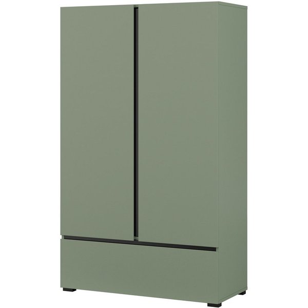 OTTO home Wäscheschrank Cross, moderner griffloser Kleiderschrank Mehrzweckschrank, Drehtürenschrank mit 1 Schublade, 3 Farben verfügbar