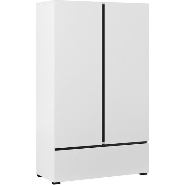 OTTO home Wäscheschrank Cross, moderner griffloser Kleiderschrank Mehrzweckschrank, Drehtürenschrank mit 1 Schublade, 3 Farben verfügbar