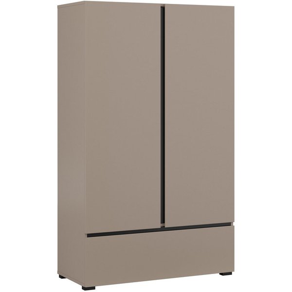 OTTO home Wäscheschrank Cross, moderner griffloser Kleiderschrank Mehrzweckschrank, Drehtürenschrank mit 1 Schublade, 3 Farben verfügbar