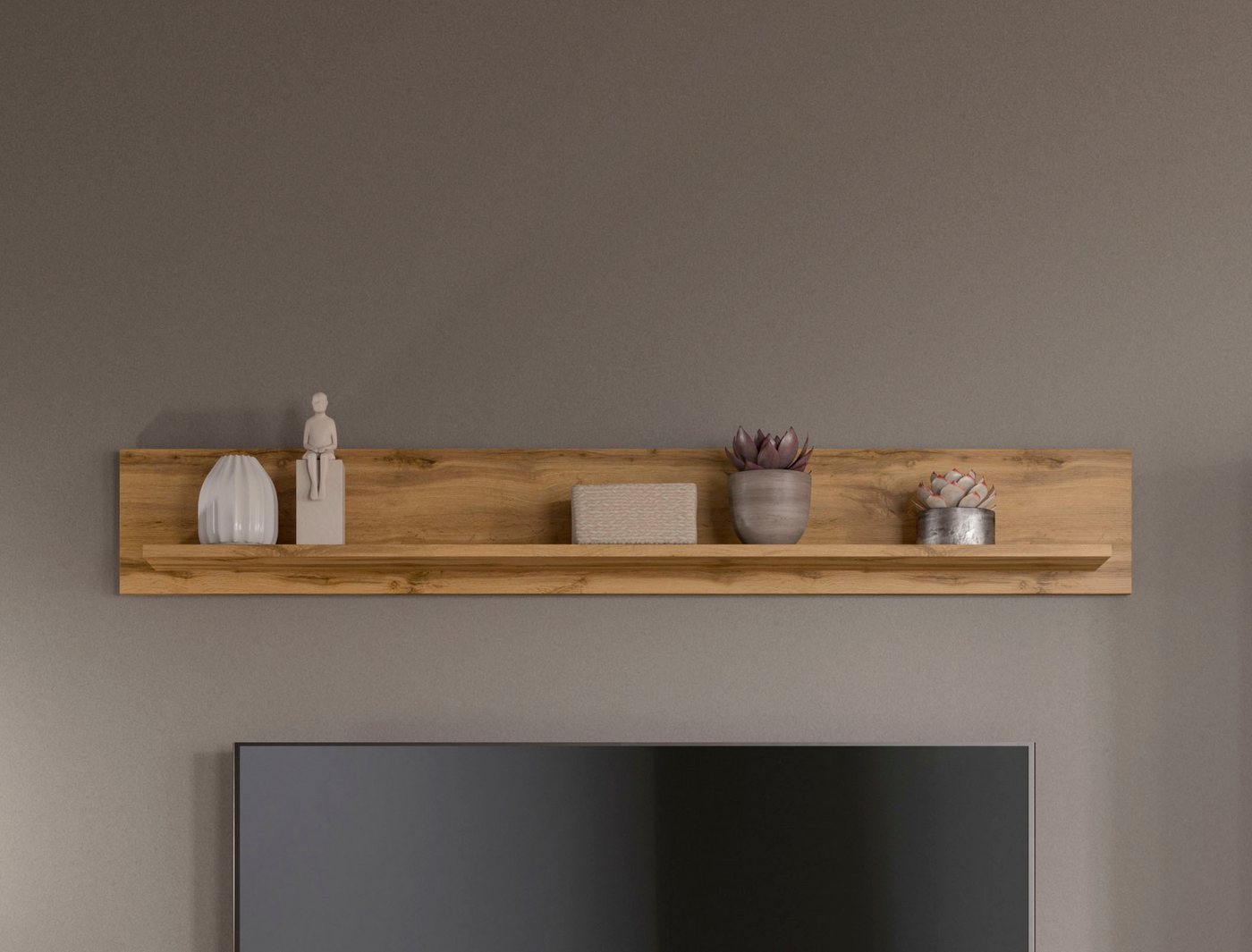 OTTO home Wandboard AOSTA, Breite 140 cm, 1 Ablageboden, Regal, Wandregal, Ablageboard, Wandpaneel, Wohnzimmerregal – Bild 2 von 5