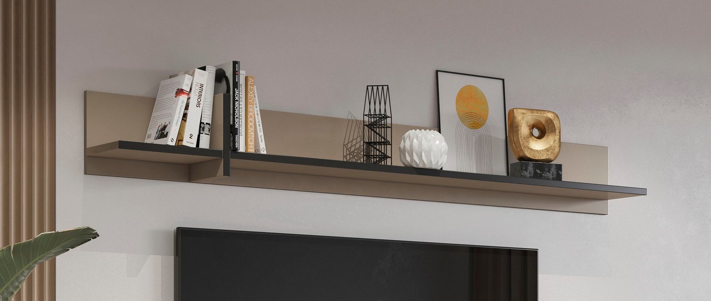 OTTO home Wandboard Cross,Breite 180 cm, moderne Wandregal, Hängeregal mit viel Stauraum – Bild 4 von 5
