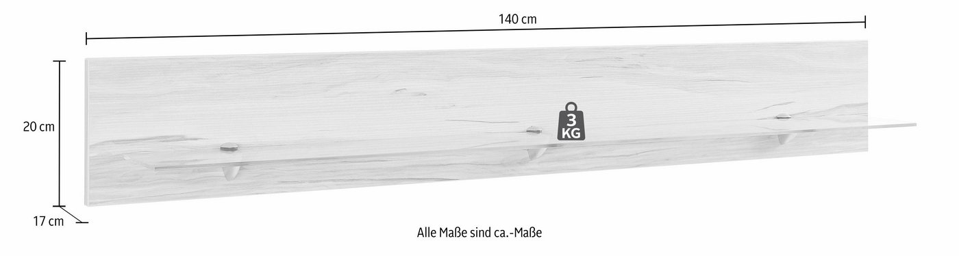 OTTO home Wandboard Denis, mit Glasboden – Bild 3 von 5