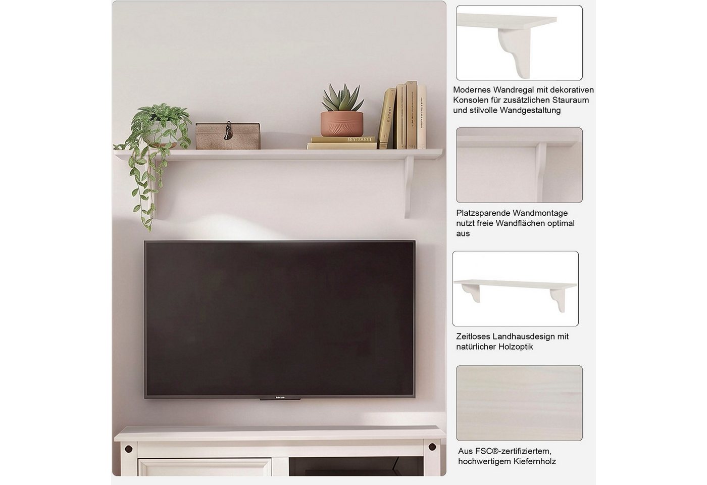 OTTO home Wandboard Mexico, aus massivem Kiefernholz, in unterschiedlichen Farbvarianten – Bild 3 von 5