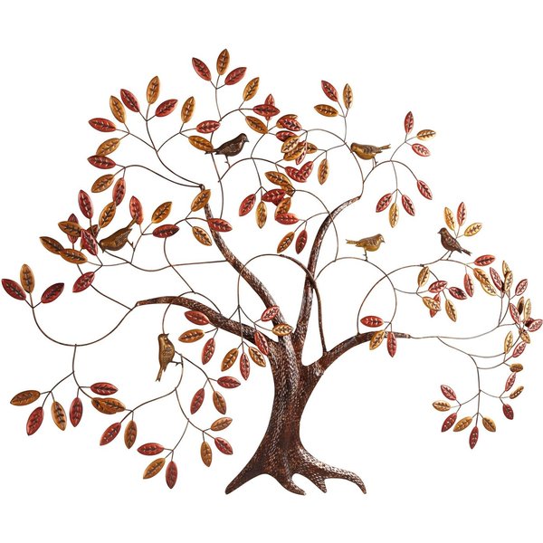 OTTO home Wanddekoobjekt Baum, 121x87cm, große Wanddeko, Wanddekoration, aus Metall, Wohnzimmer