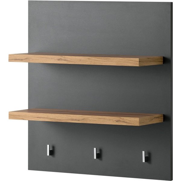 OTTO home Wandregal KS-Westminster, mit 2 Ablageböden, 3 Haken, Breite 60 cm, exclusiv by Otto