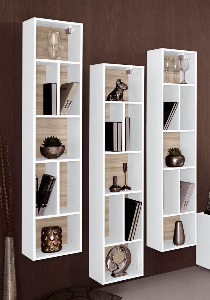 OTTO home Wandregal Toledo,Höhe 159 cm stilvolle Bücherregal, viel Stauraum, Wandregal Masse 32/159/25 (B/H/T) – Bild 3 von 5