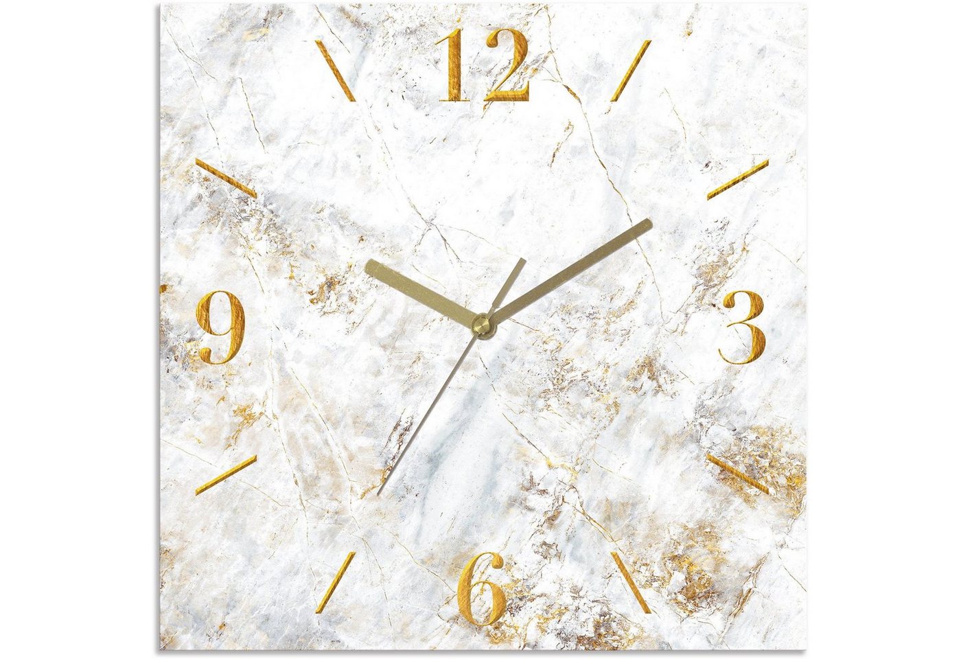OTTO home Wanduhr Marmor (wahlweise mit Quarz- oder Funkuhrwerk, lautlos ohne Tickgeräusche) – Bild 2 von 4
