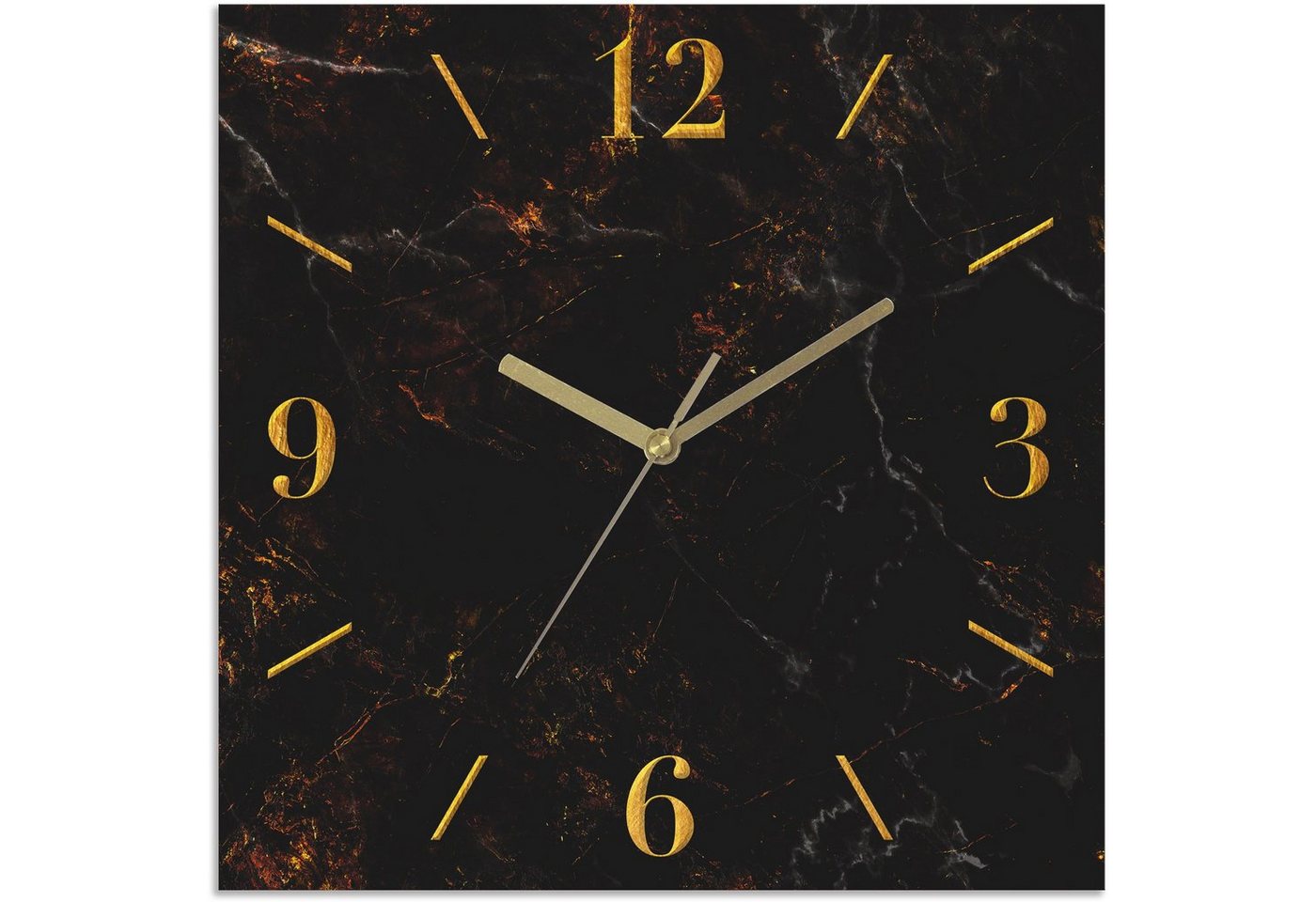 OTTO home Wanduhr Marmor (wahlweise mit Quarz- oder Funkuhrwerk, lautlos ohne Tickgeräusche) – Bild 2 von 4