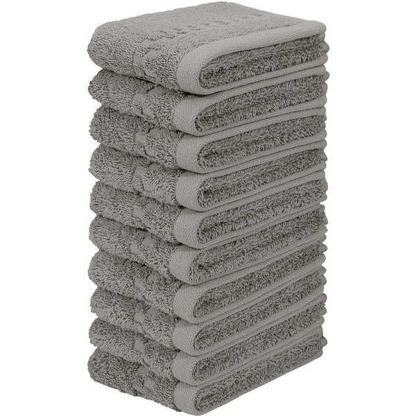 OTTO home Waschlappen Regona, Seiftücher 30x30cm, flauschig und weich, 500 gr/m², (Set, 10-St), Premium Handtücher mit Bordüre, Handtuch-Set, 100% Baumwolle