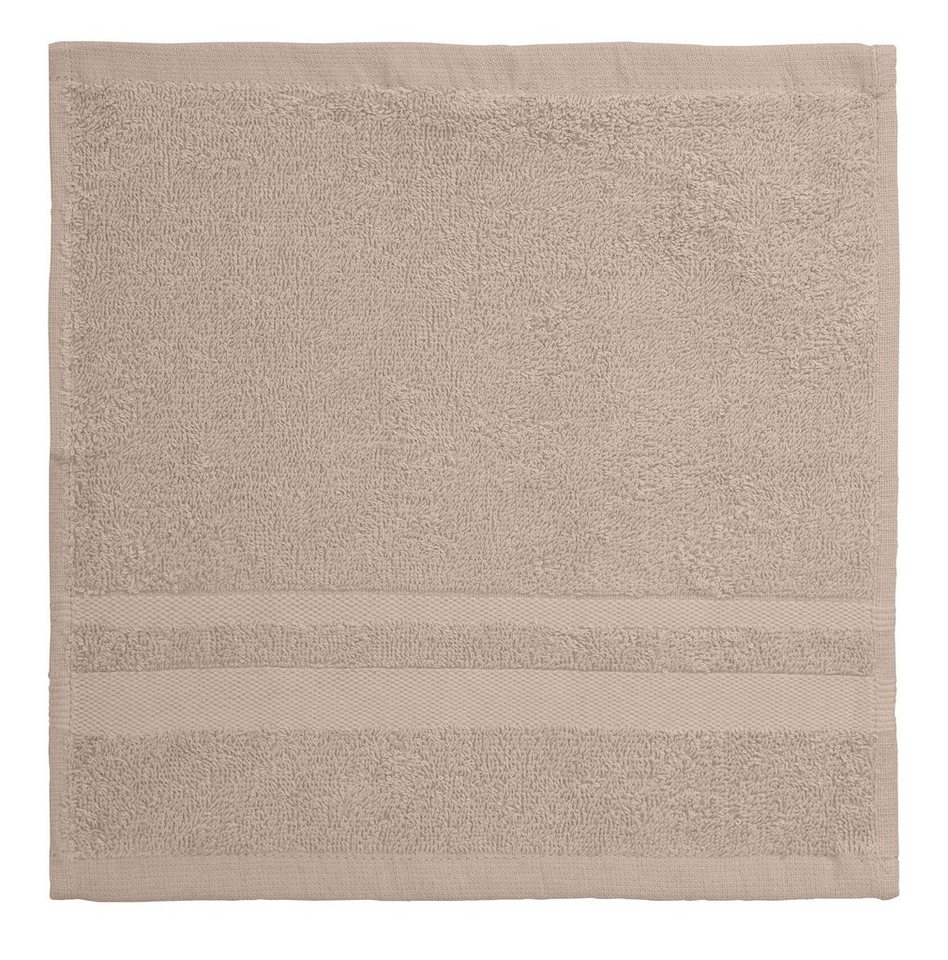 OTTO home Waschlappen Vanessa, 10 Seiftücher, 30x30cm, in Standard- und Premium-Qualität, (Set, 10-St), Handtücher mit Bordüre, 100% Baumwolle, einfarbig, weich – Bild 3 von 5