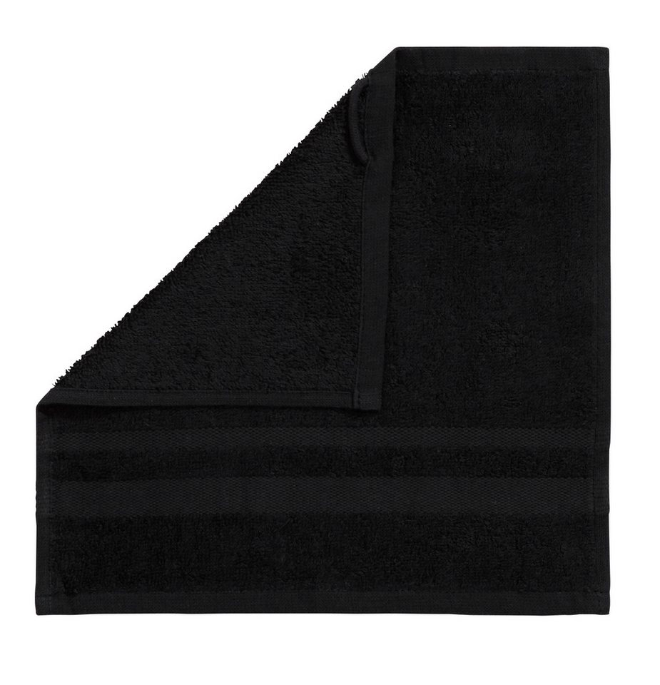 OTTO home Waschlappen Vanessa, 10 Seiftücher, 30x30cm, in Standard- und Premium-Qualität, (Set, 10-St), Handtücher mit Bordüre, 100% Baumwolle, einfarbig, weich – Bild 4 von 5