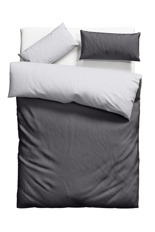 OTTO home Wendebettwäsche Desner2 100% Microfaser, extra weich, allergikerfreundlich, Microfaser, 2 teilig, Premium Qualität, uni, schnell trocknend, pflegeleic – Bild 2 von 5