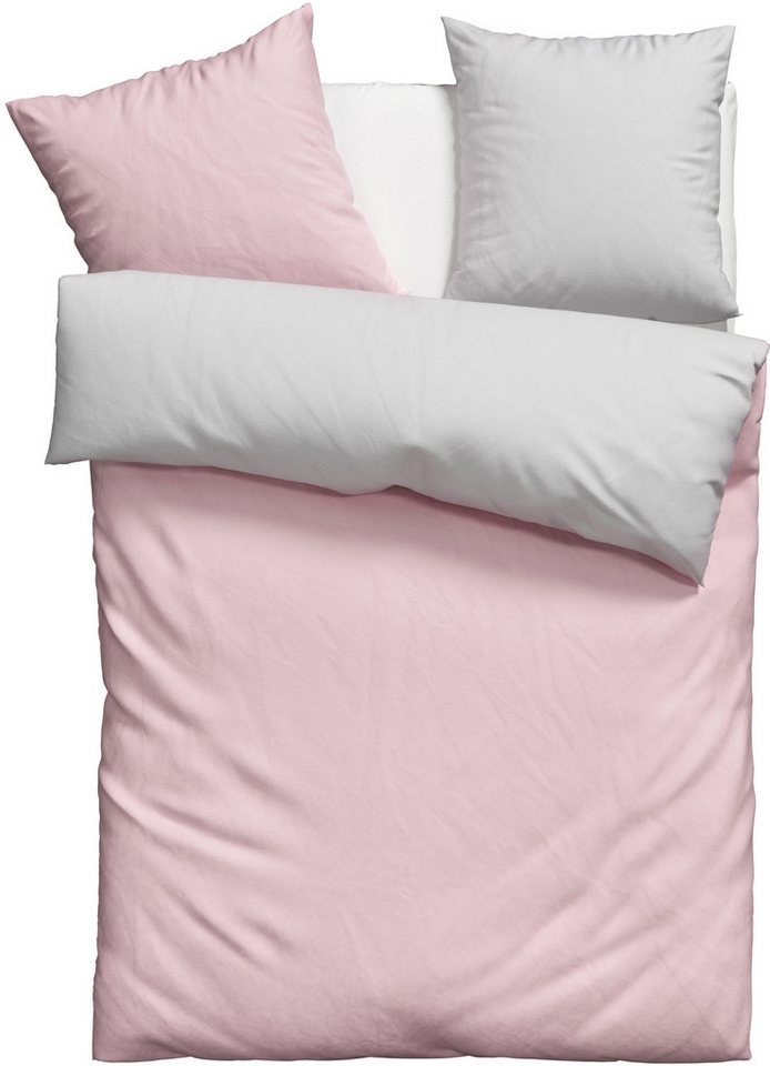 OTTO home Wendebettwäsche Desner2 100% Microfaser, extra weich, allergikerfreundlich, Microfaser, 3 teilig, Premium Qualität, uni, schnell trocknend, pflegeleic – Bild 2 von 5