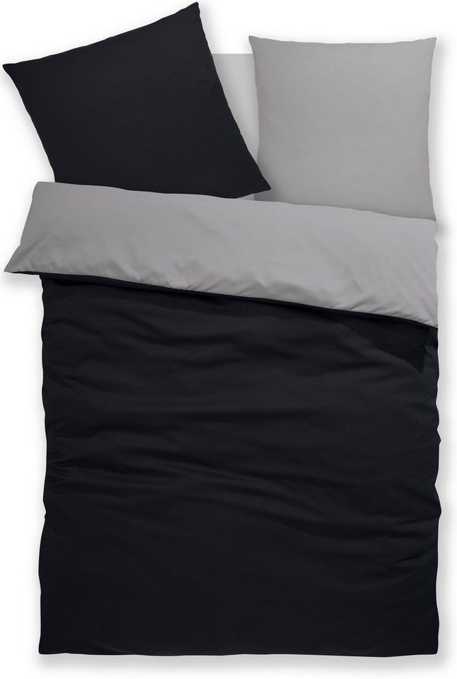 OTTO home Wendebettwäsche Desner2 100% Microfaser, extra weich, allergikerfreundlich, Microfaser, 2 teilig, Premium Qualität, uni, schnell trocknend, pflegeleic – Bild 5 von 5