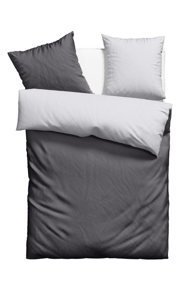 OTTO home Wendebettwäsche Desner2 100% Microfaser, extra weich, allergikerfreundlich, Microfaser, 2 teilig, Premium Qualität, uni, schnell trocknend, pflegeleic – Bild 2 von 5