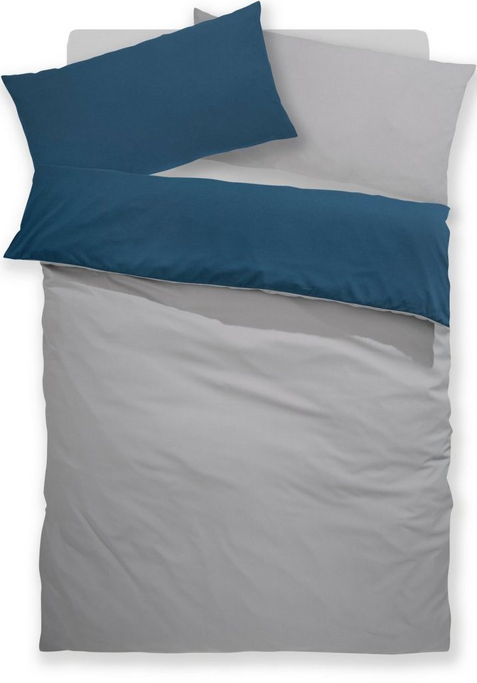 OTTO home Wendebettwäsche Desner2 100% Microfaser, extra weich, allergikerfreundlich, Microfaser, 2 teilig, Premium Qualität, uni, schnell trocknend, pflegeleic – Bild 5 von 5