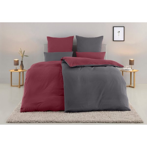 OTTO home Wendebettwäsche Desner2 100% Microfaser, extra weich, allergikerfreundlich, Microfaser, 2 teilig, Premium Qualität, uni, schnell trocknend, pflegeleic