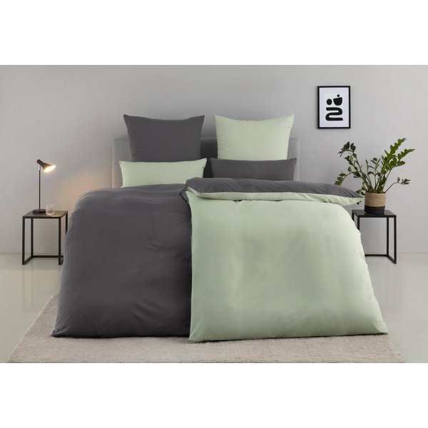 OTTO home Wendebettwäsche Desner2 100% Microfaser, extra weich, allergikerfreundlich, Microfaser, 3 teilig, Premium Qualität, uni, schnell trocknend, pflegeleic