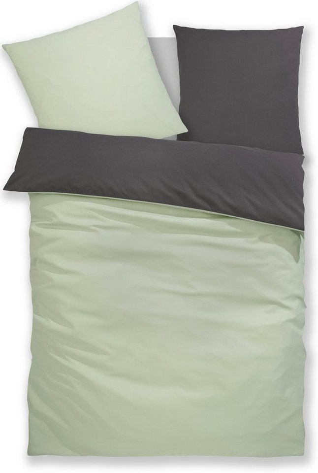 OTTO home Wendebettwäsche Desner2 100% Microfaser, extra weich, allergikerfreundlich, Microfaser, 3 teilig, Premium Qualität, uni, schnell trocknend, pflegeleic – Bild 2 von 5