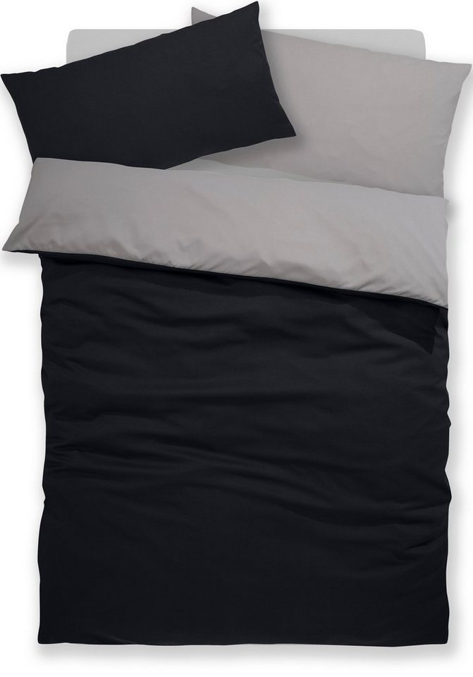OTTO home Wendebettwäsche Desner2 100% Microfaser, extra weich, allergikerfreundlich, Microfaser, 2 teilig, Premium Qualität, uni, schnell trocknend, pflegeleic – Bild 2 von 5