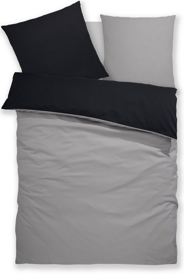 OTTO home Wendebettwäsche Desner2 100% Microfaser, extra weich, allergikerfreundlich, Microfaser, 2 teilig, Premium Qualität, uni, schnell trocknend, pflegeleic – Bild 2 von 5