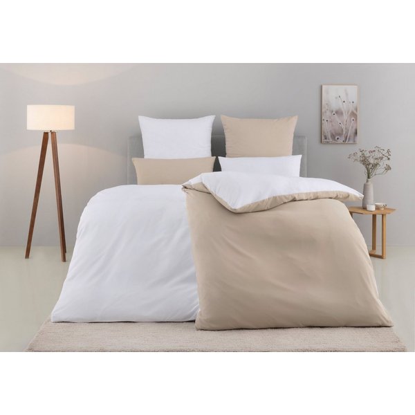 OTTO home Wendebettwäsche Desner2 100% Microfaser, extra weich, allergikerfreundlich, Microfaser, 2 teilig, Premium Qualität, uni, schnell trocknend, pflegeleic