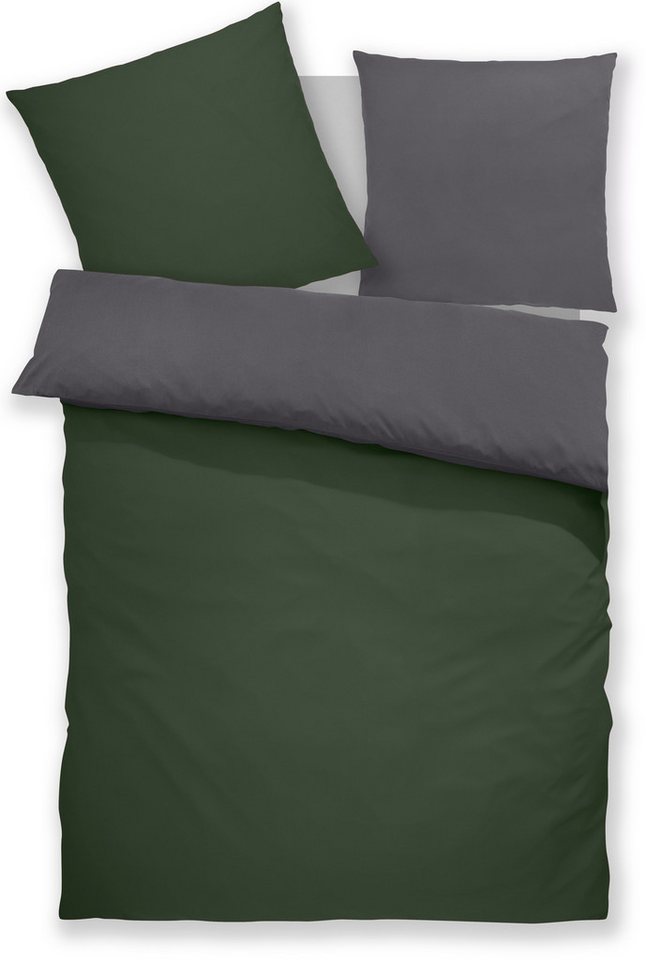 OTTO home Wendebettwäsche Desner2 100% Microfaser, extra weich, allergikerfreundlich, Microfaser, 2 teilig, Premium Qualität, uni, schnell trocknend, pflegeleic – Bild 2 von 5