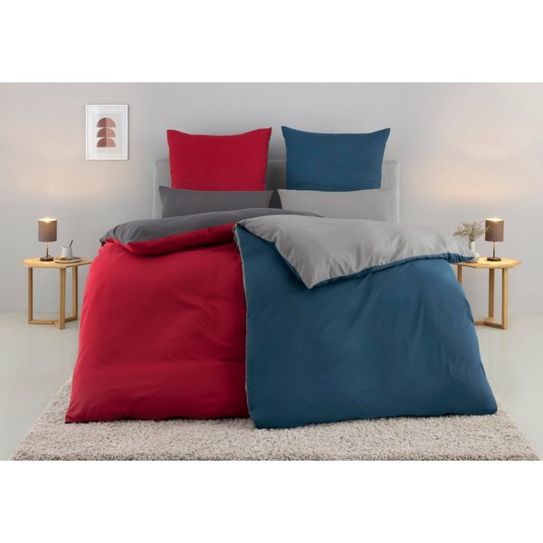 OTTO home Wendebettwäsche Desner2 100% Microfaser, extra weich, allergikerfreundlich, Microfaser, 2 teilig, Premium Qualität, uni, schnell trocknend, pflegeleic